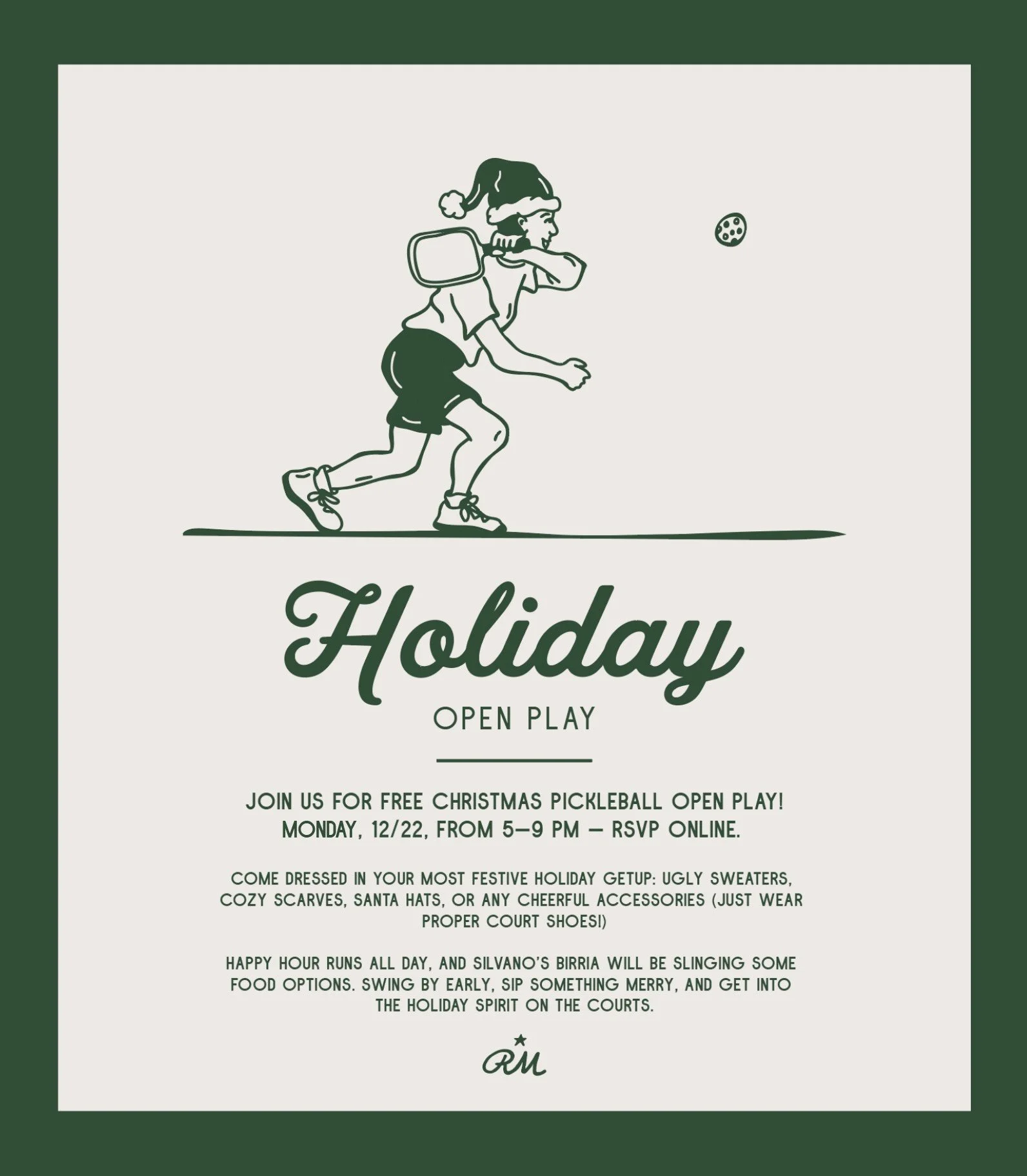Holiday Pickleball Free Open Play