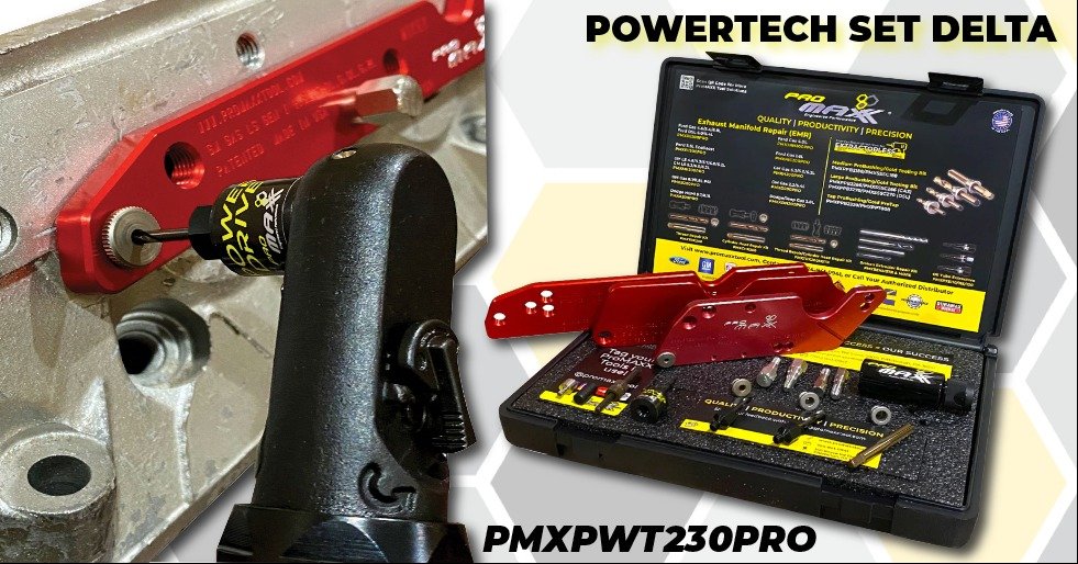 Overcome the hassle of broken exhaust manifold bolts on 14 different GM engines with just 1 kit! 🔩 The PowerTech Set DELTA - your ultimate solution!  #AutomotiveInnovation #EMR #enginemaintenance #GM