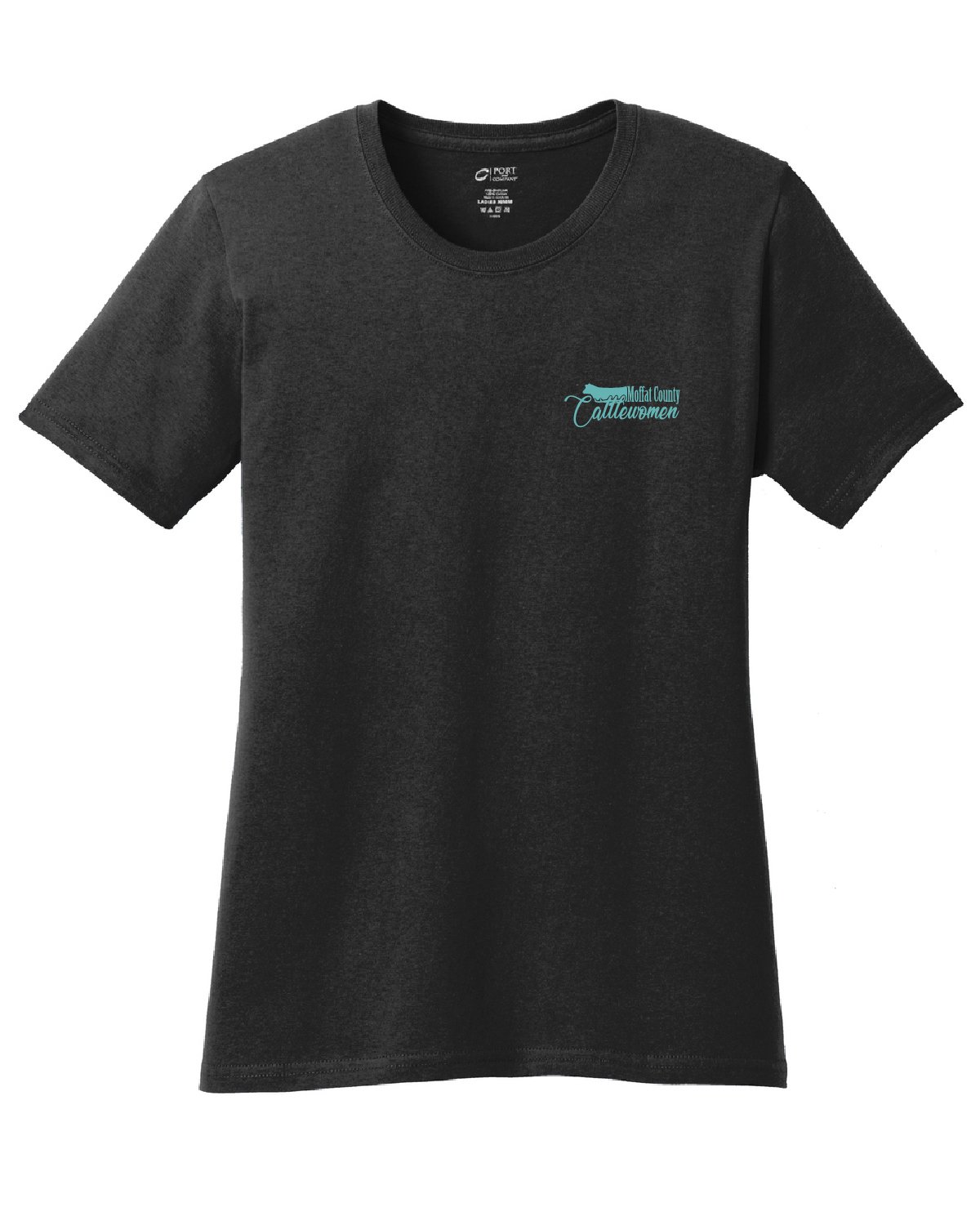 Moffat County Cattlewomen - Black T-Shirt