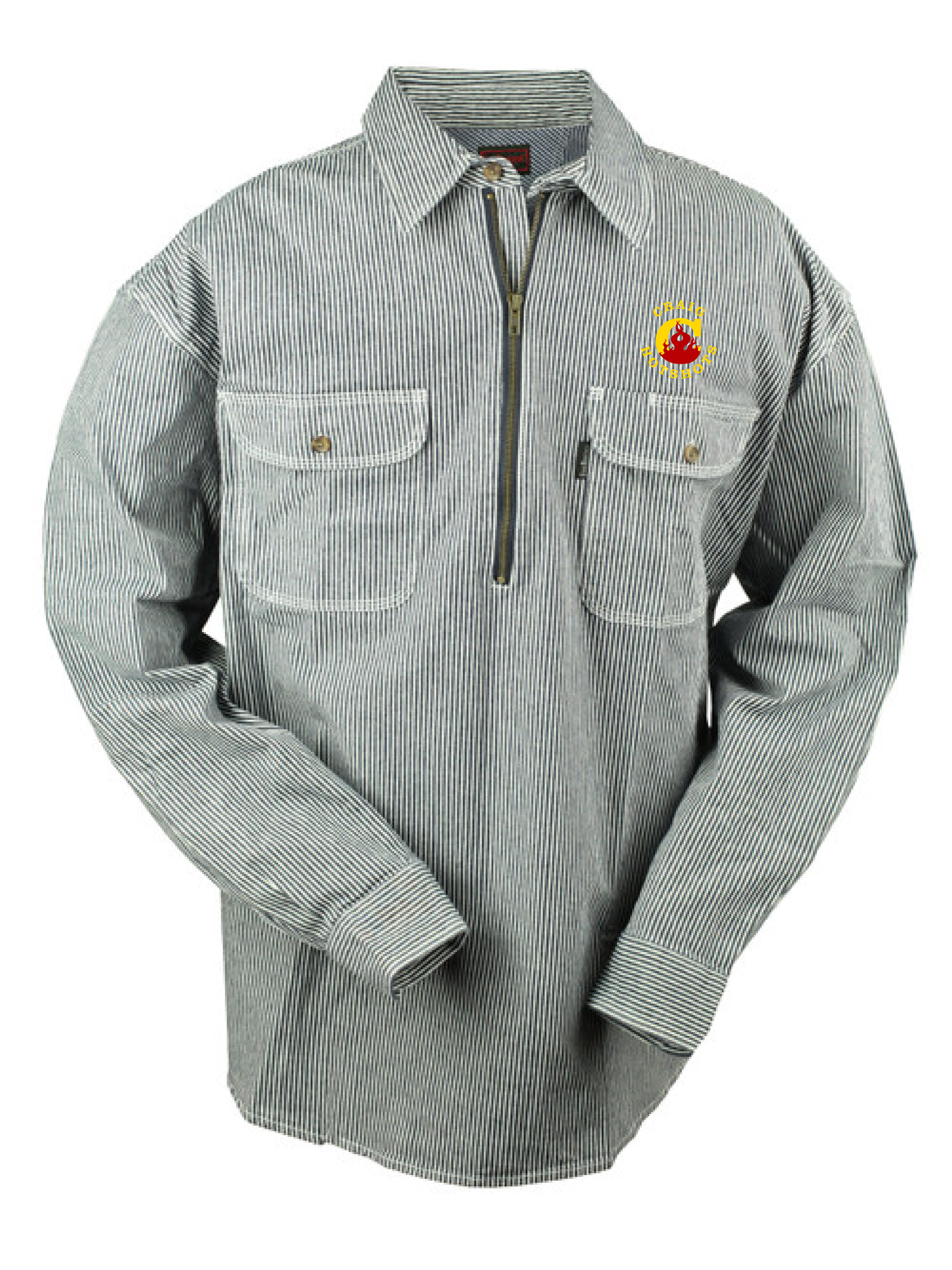 Craig Hotshots - Fivebrother Hickory 1/2 Zip Workshirt (Embroidered)