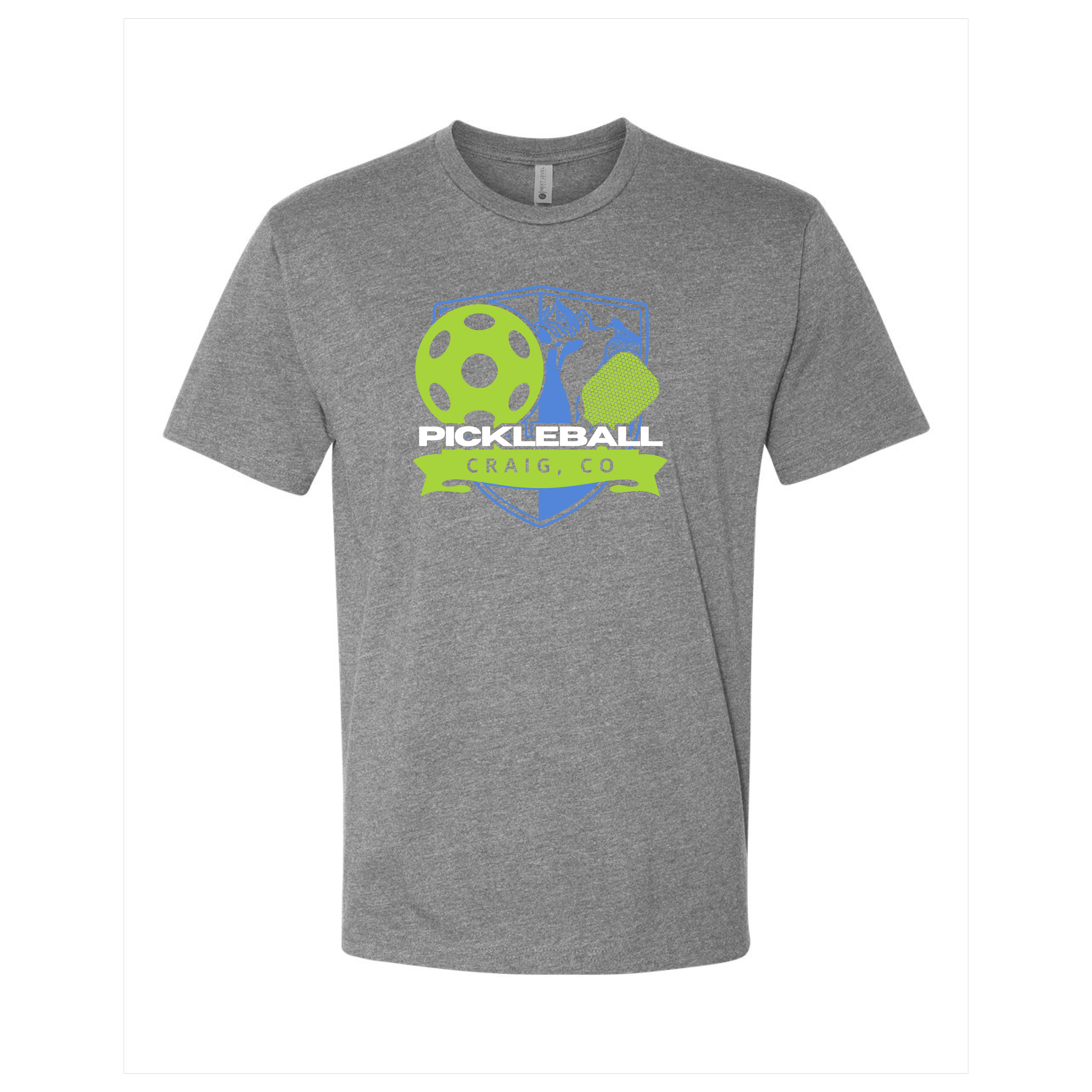 Craig Pickleball Grey Unisex Blended T-Shirt