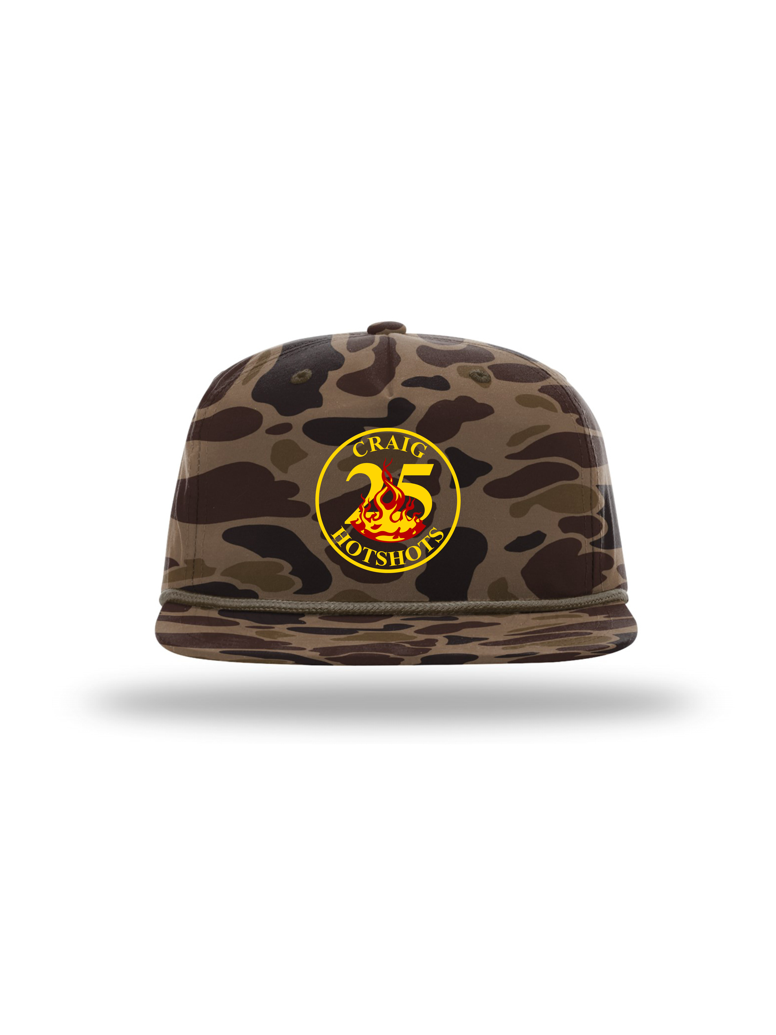 Craig Hotshots - 25th Logo Rope Cap (Duck Camo)