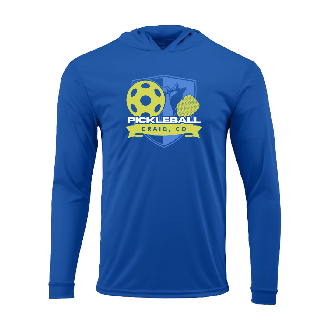 Craig Pickleball Unisex Performance Hooded Long Sleeve