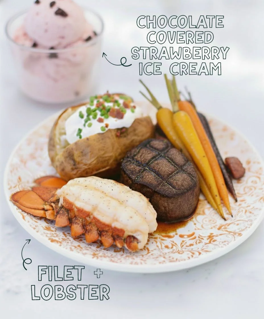💞 Love is on the menu 💞
Bring your favorite person and let us do the rest. 

Celebrate love without the wait, reserve your Valentine&rsquo;s Day dinner today.

Valentine's Day Specials 👇
✨8oz filet with 5oz lobster tail, seasonal vegetables
choice