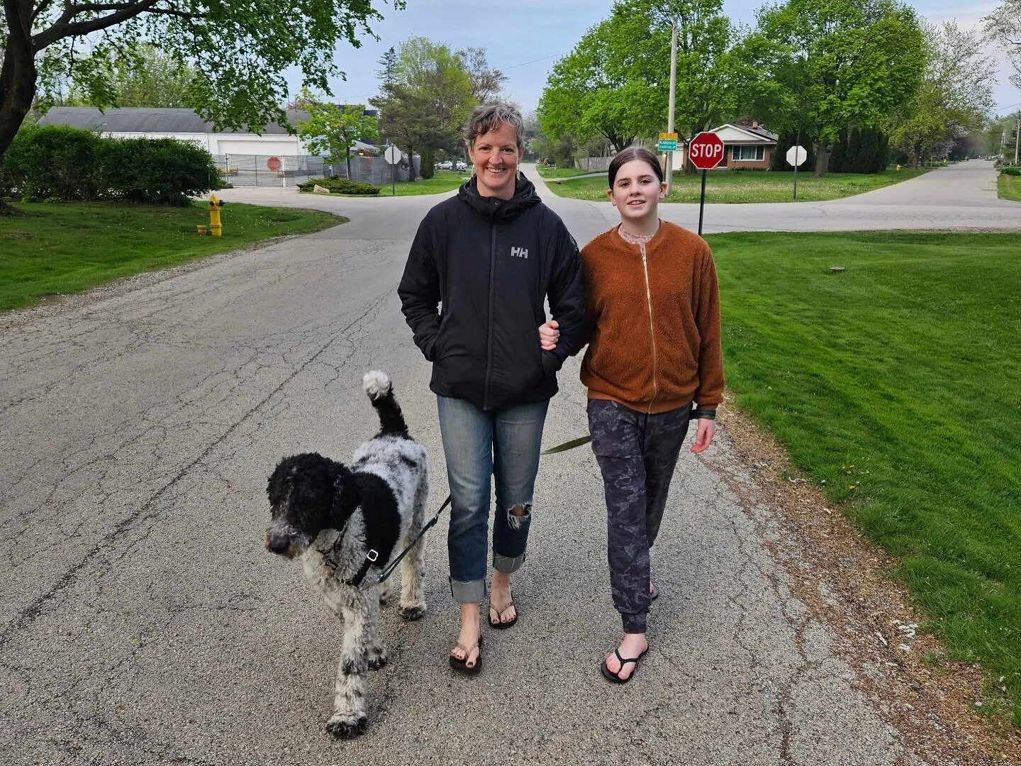 I finally saw Laura and her family again after four years, and got to introduce my pup. Doolin and Natalie are now best friends. They made us a giant stack of pancakes, we went for walks in the woods, hit up a dog friendly grill for dinner, complete 