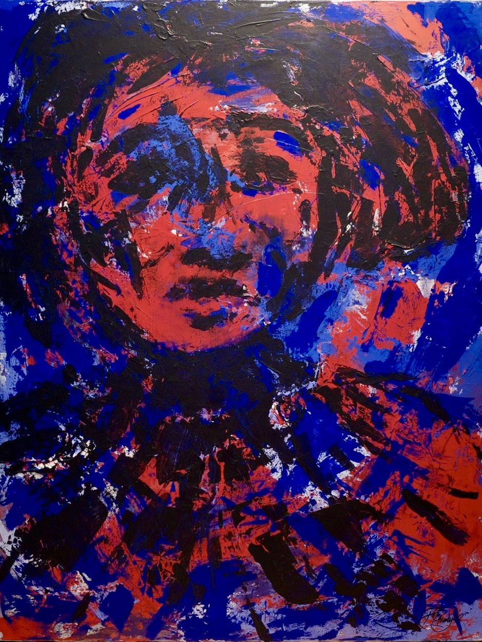"Where am I going?" Acrylic on canvas 30" by 36" SOLD