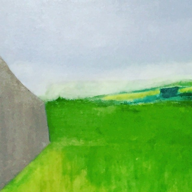 "That wall" oil on canvas 24" by 24".