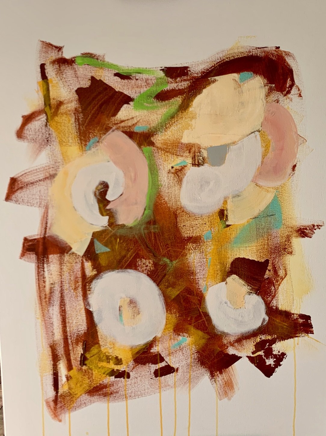 "Mixed up" Acrylic on canvas 30" by 36".
