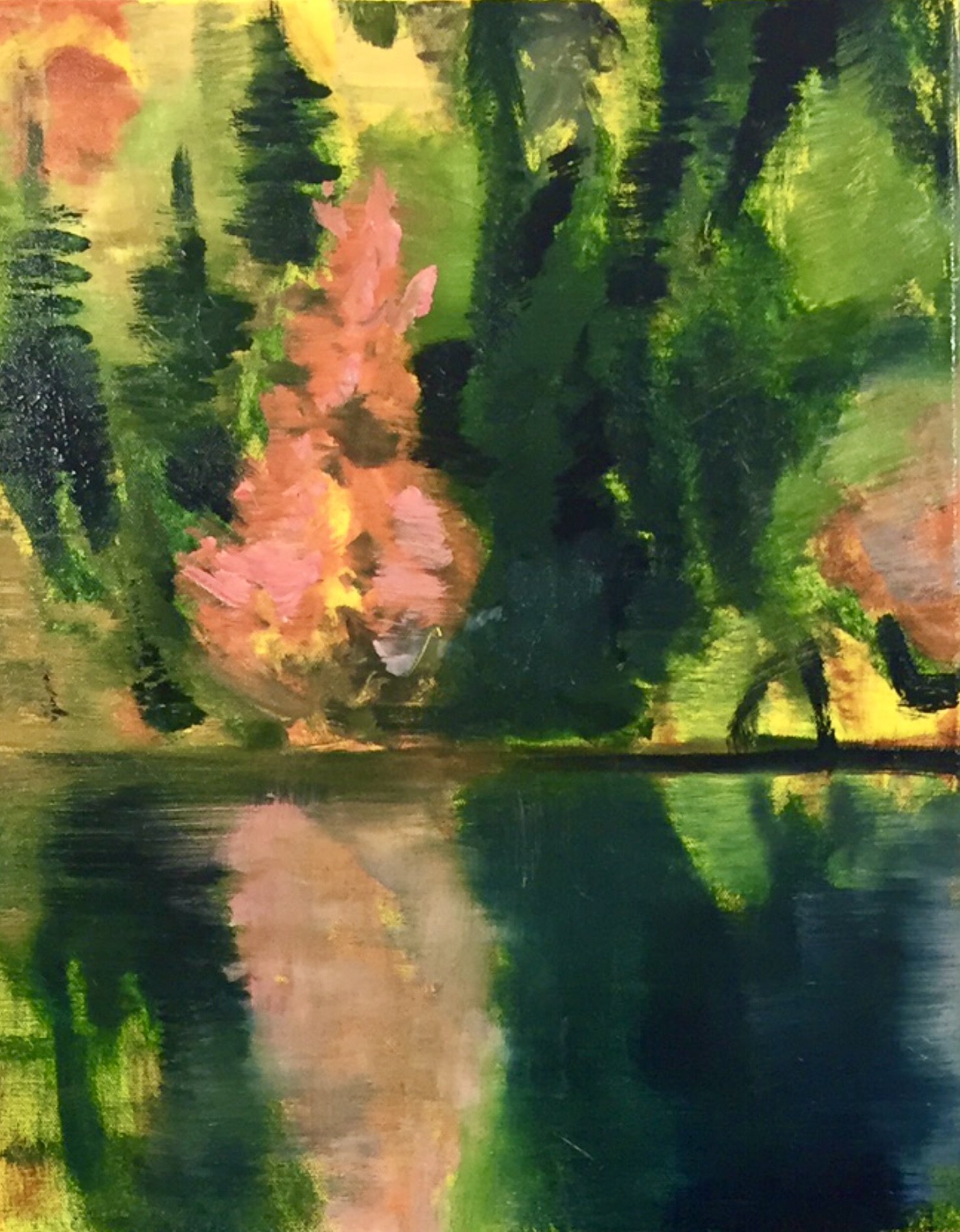 "Symphony of fall" Oil on canvas 18" by 24".