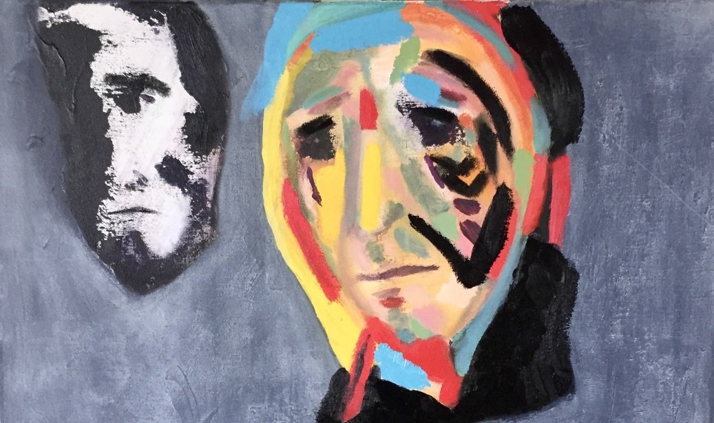 "Bros" Acrylic on canvas 32" by 40".
