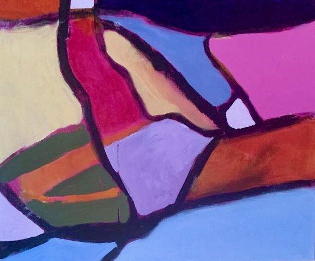 "water's edge" acrylic on canvas 24" by 30"