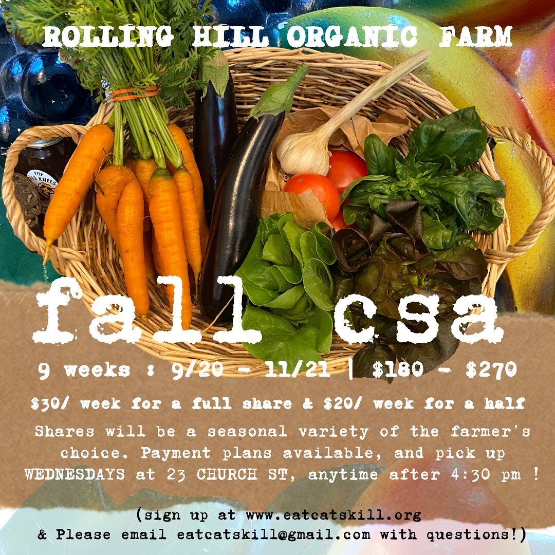 Thank you to everyone who joined us for our first week of FALL CSAs! 

🌱

We&rsquo;re so excited to share fresh local organic produce with you all courtesy of @rollinghillorganicfarm ! 

🌸

we are still taking sign ups - and experimenting with a ro