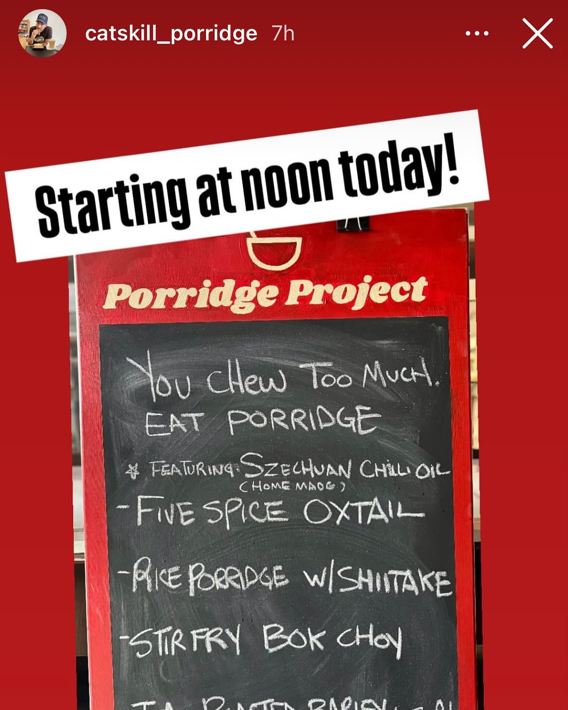 A story of @catskill_porridge !!