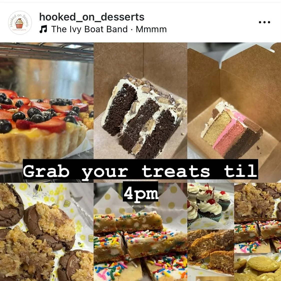 Welcome back @hooked_on_desserts ! We missed you!! 🍀🌸 Today until 4 through May 10