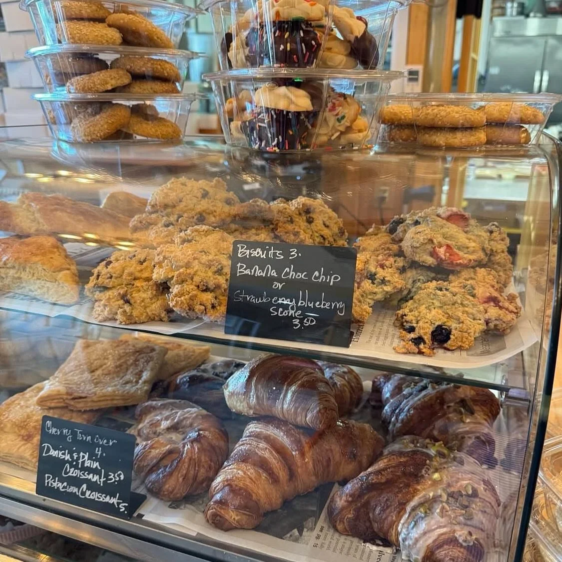 @daniellesloveofbaking is back and in full force!! Stop by today until 2 for your sweet fix! 🍀