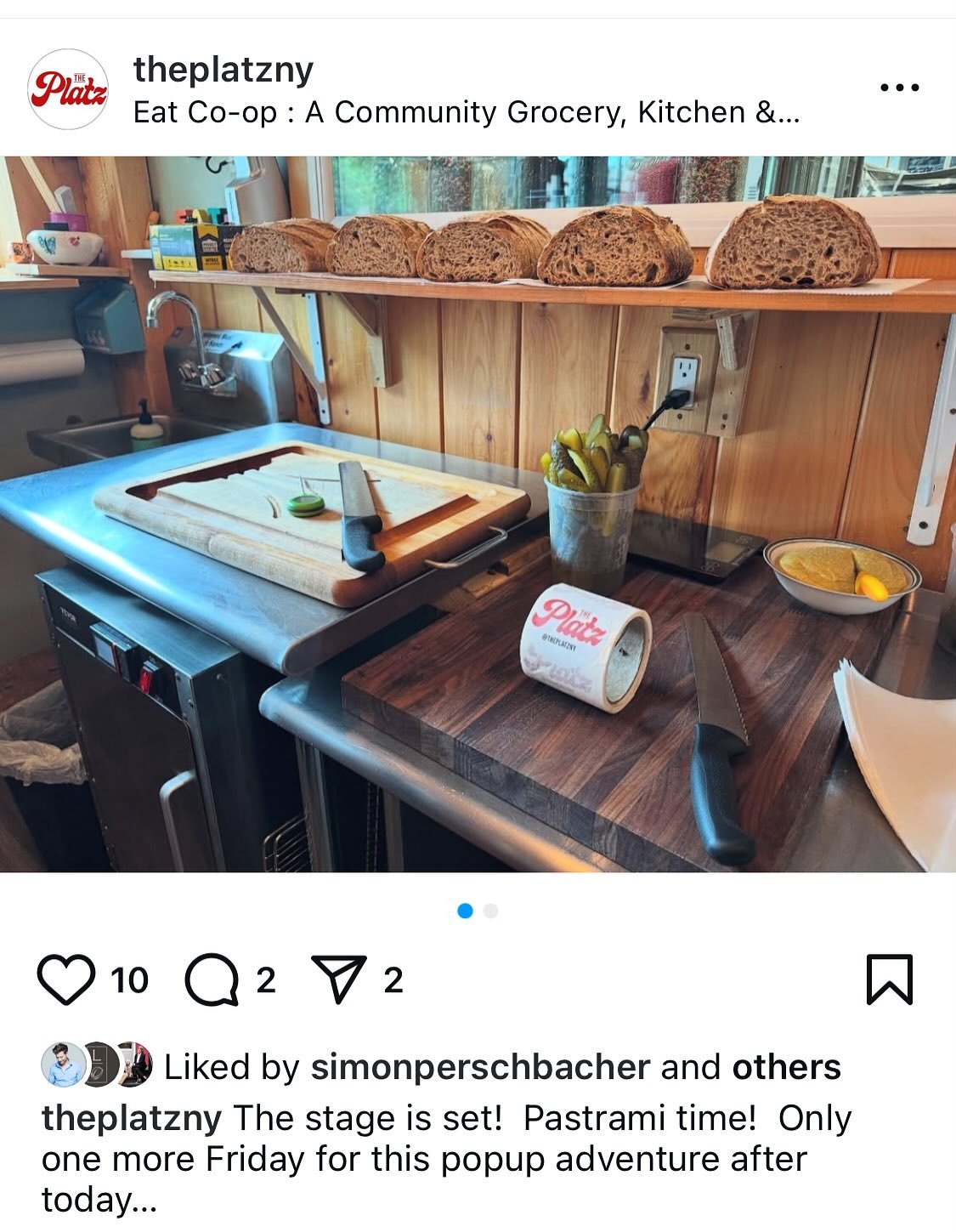 It&rsquo;s the second to last week of @theplatzny &lsquo;s residency! :,( get your pastrami while you can! We&rsquo;ll miss you Rob aka @theplatzny