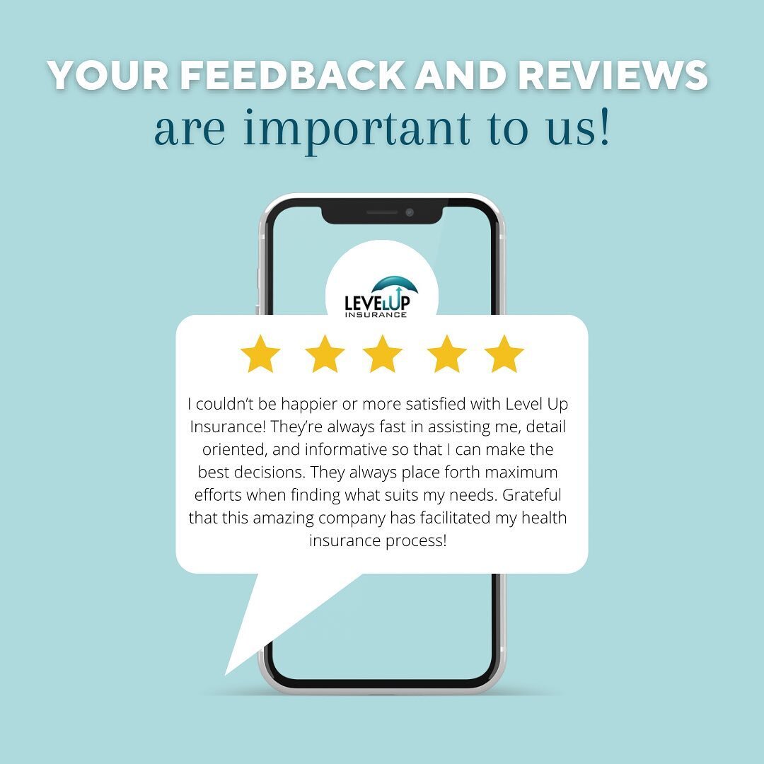 Thank you for trusting us with your business! If you have had a positive experience with our Level Up Insurance team leave us a review on Google.