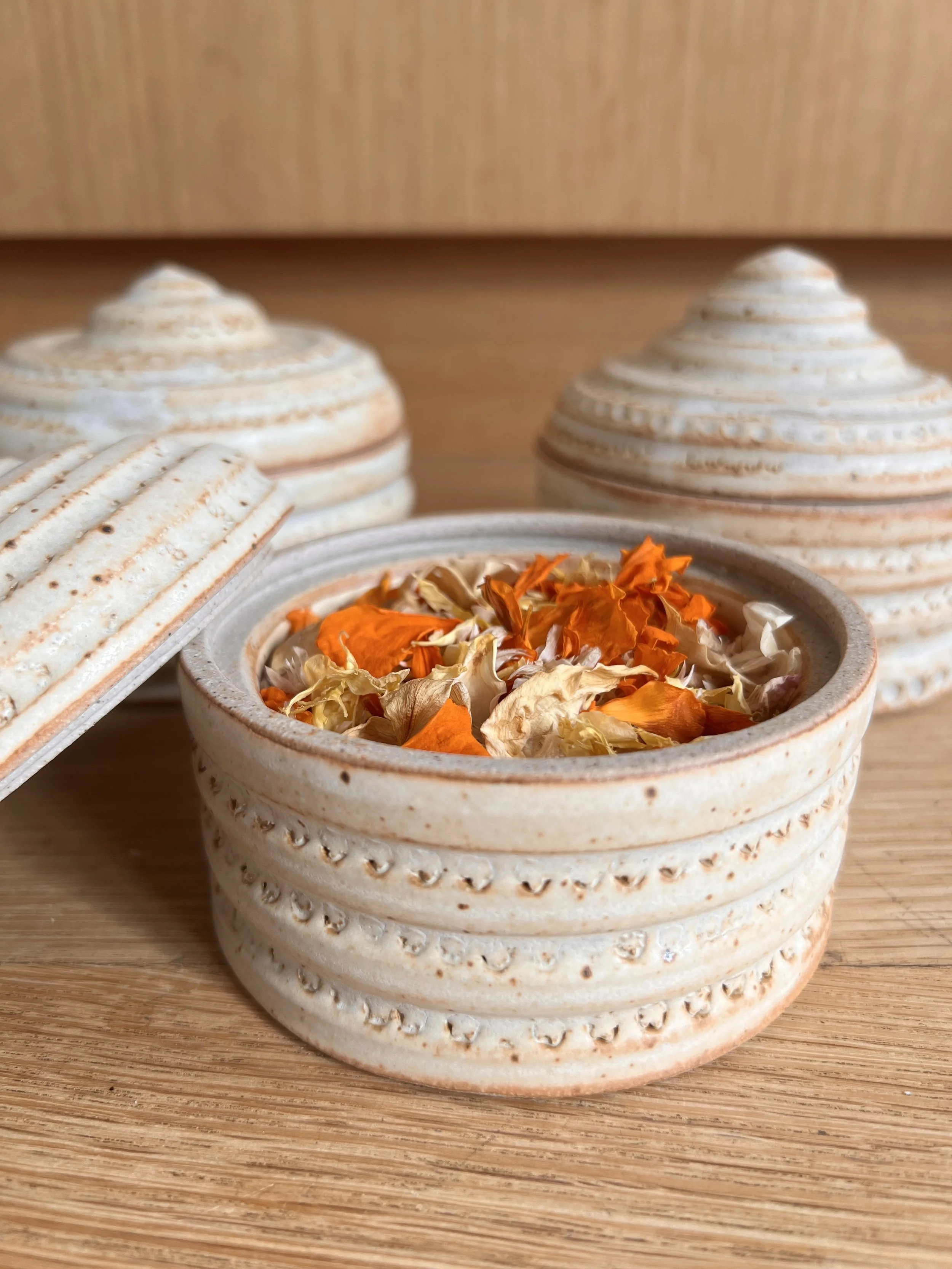 Handmade Ceramic Jewelry Box / Trinket Dish #5