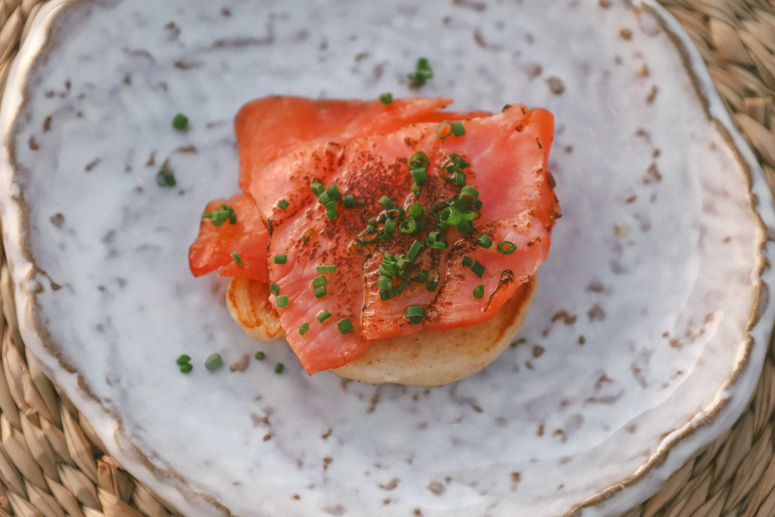 St. Germain Smoked Salmon Sourdough Blini Austin Texas Castel Private Chef