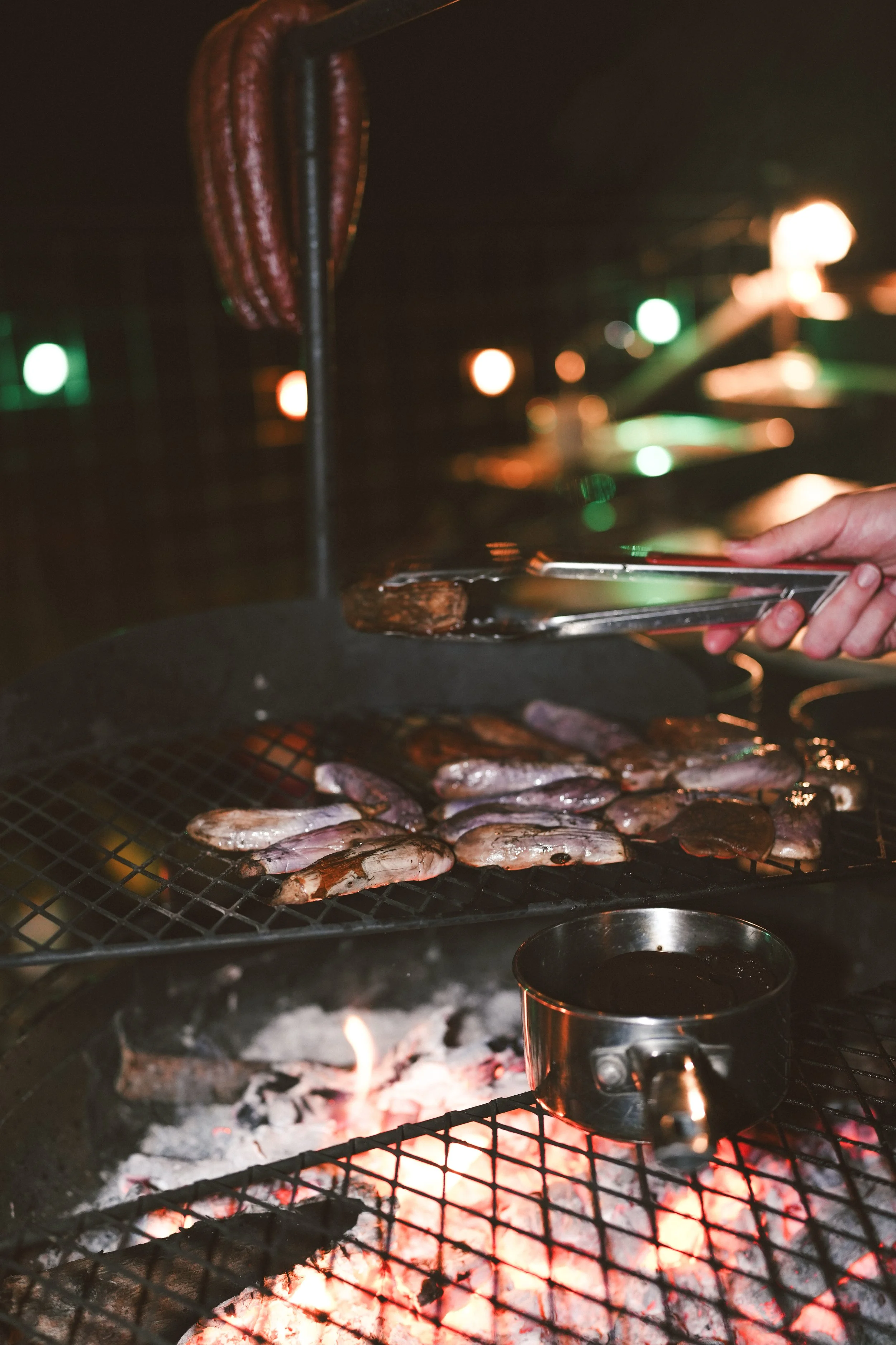 Grilled Eggplant Castel Open-Fire Popup in the Hill Country
