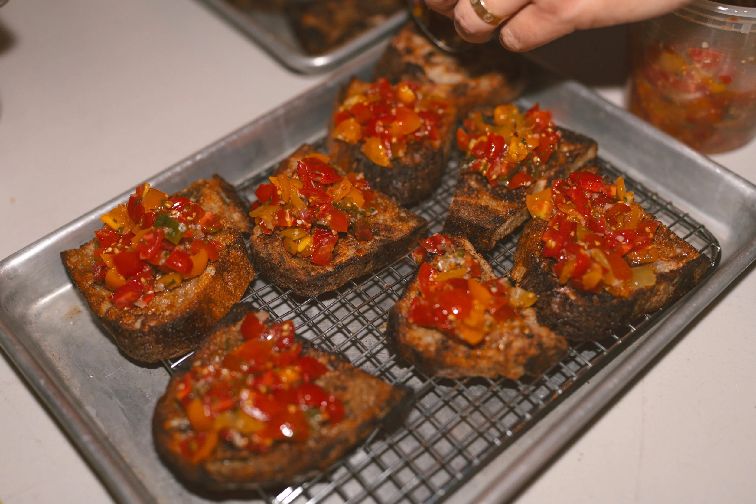 Pan Con Tomate on Cold-Fermented Sourdough Firsts Course Castel