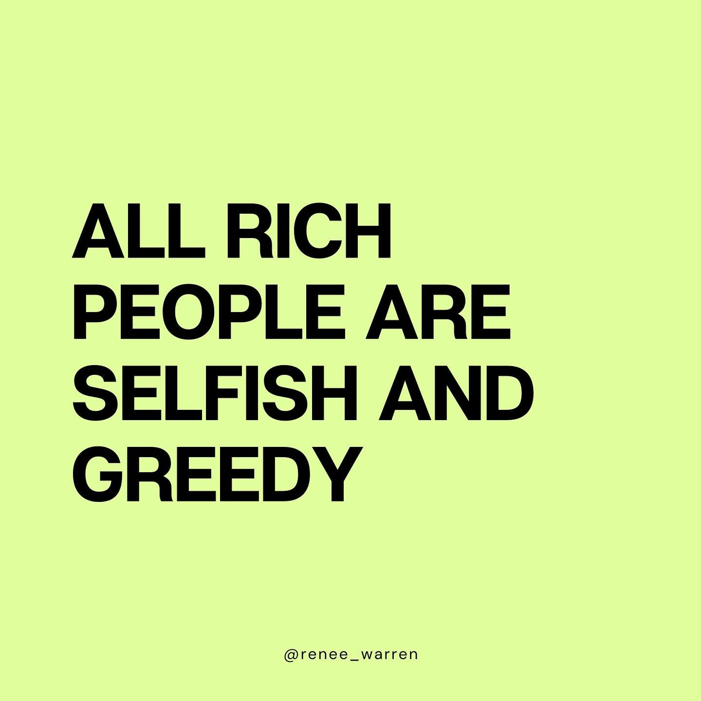 If someone handed you $10 million right now, would you turn it down just to avoid being labeled as selfish or greedy? Or would you take it and instantly become what you&rsquo;ve always feared?⁣ (you know, that &lsquo;rich jerk&rsquo;.)
⁣
Think about 