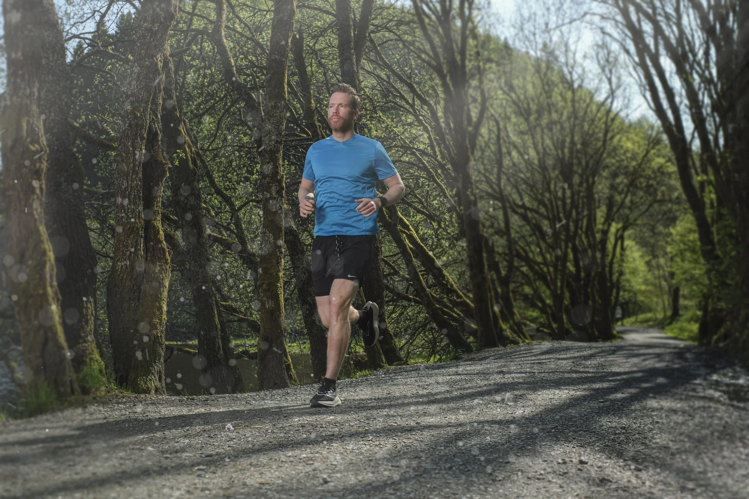 Portrett av løper i Bergen