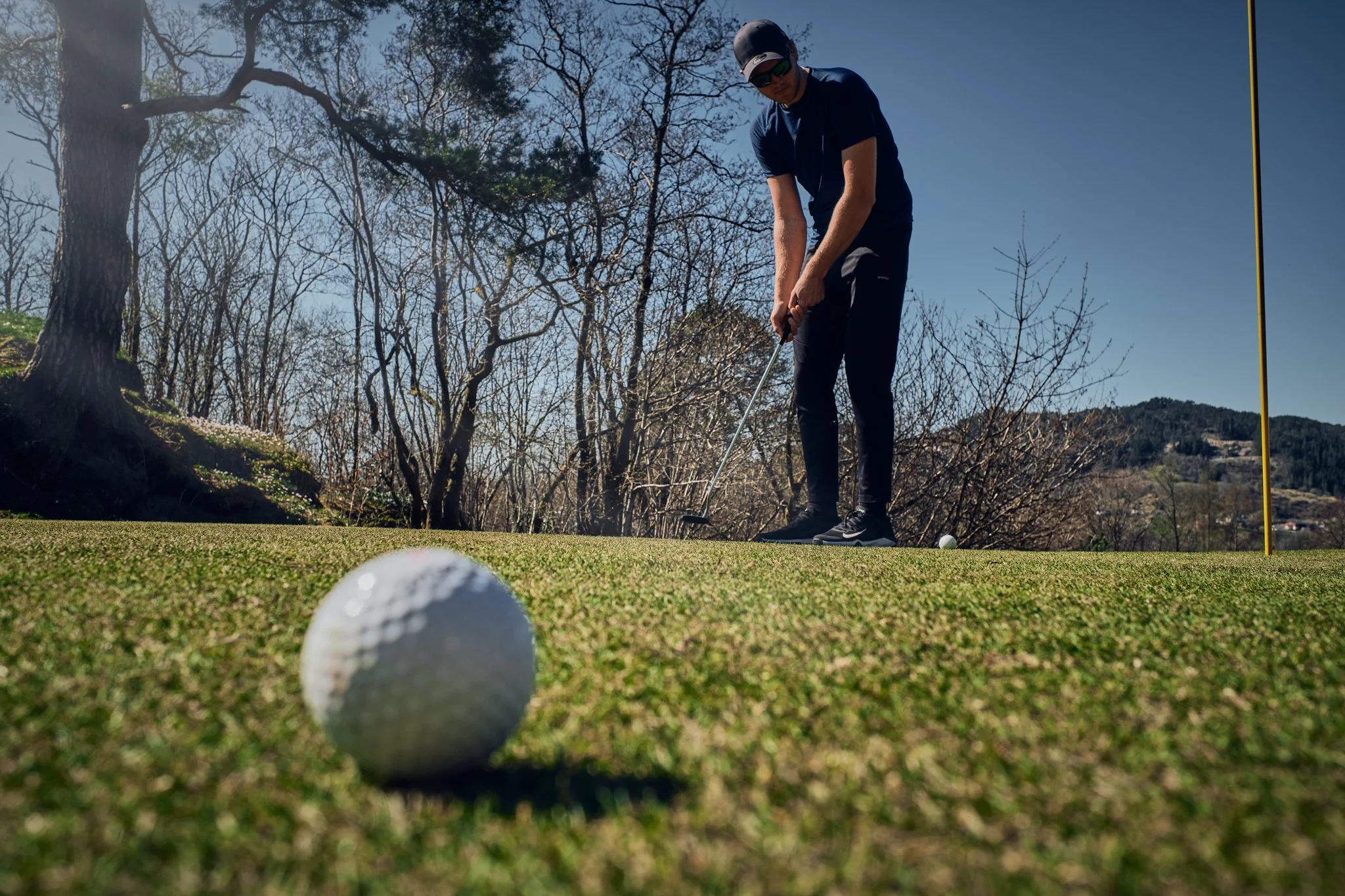 Portrett av golfspiller fra Bjørnafjorden golfklubb