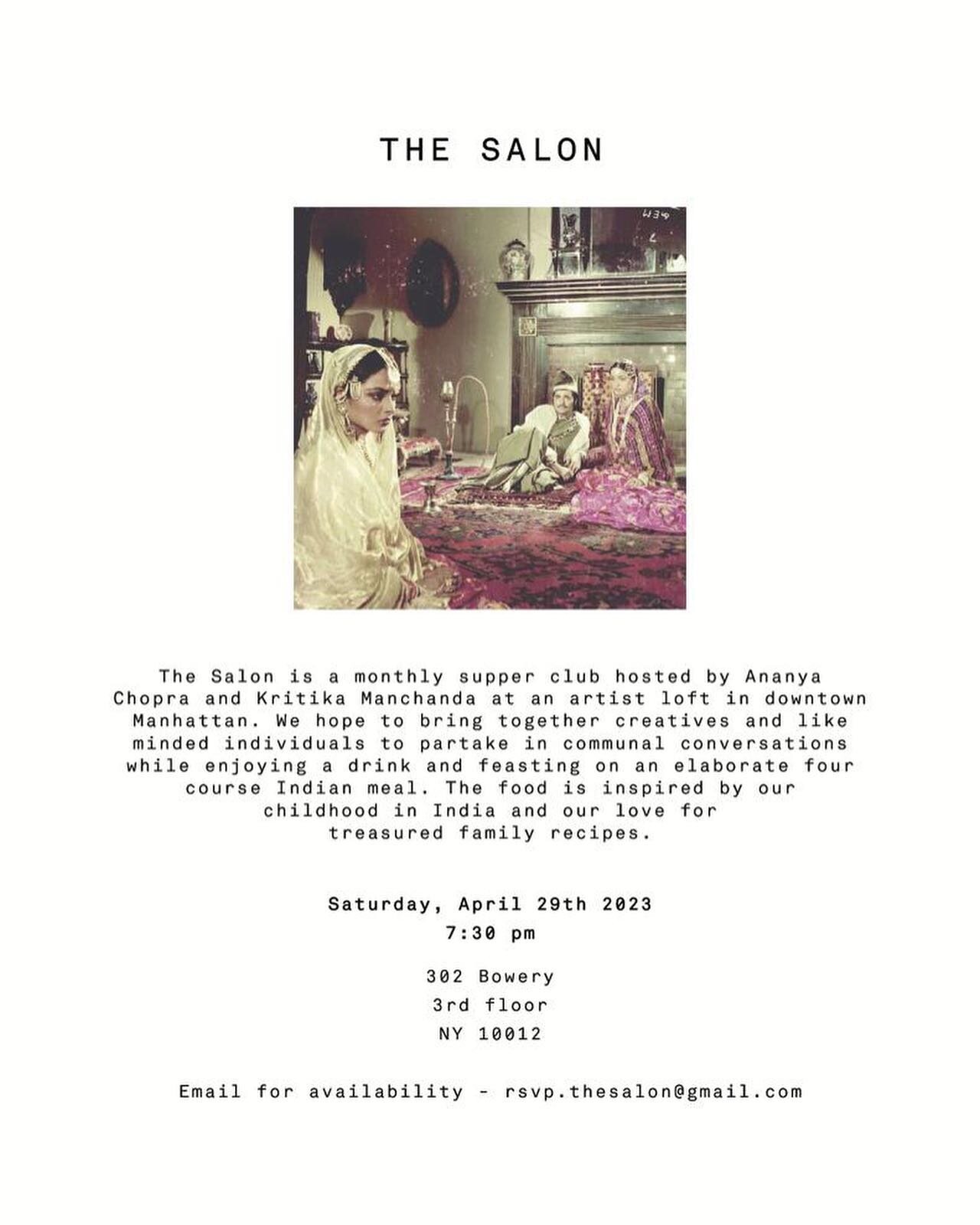 The Salon April &lsquo;23 - Chandni Raat 🌙