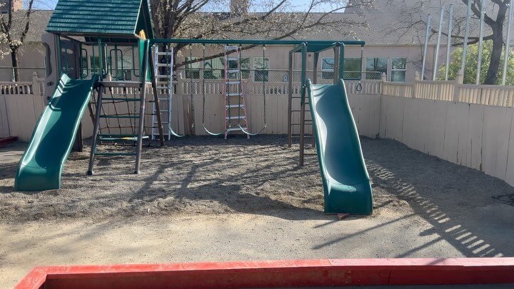 2 Twin playground sets built for @vosrchurch  just need some sand and its ready for the kids to play👍🏽Prime Level Construction