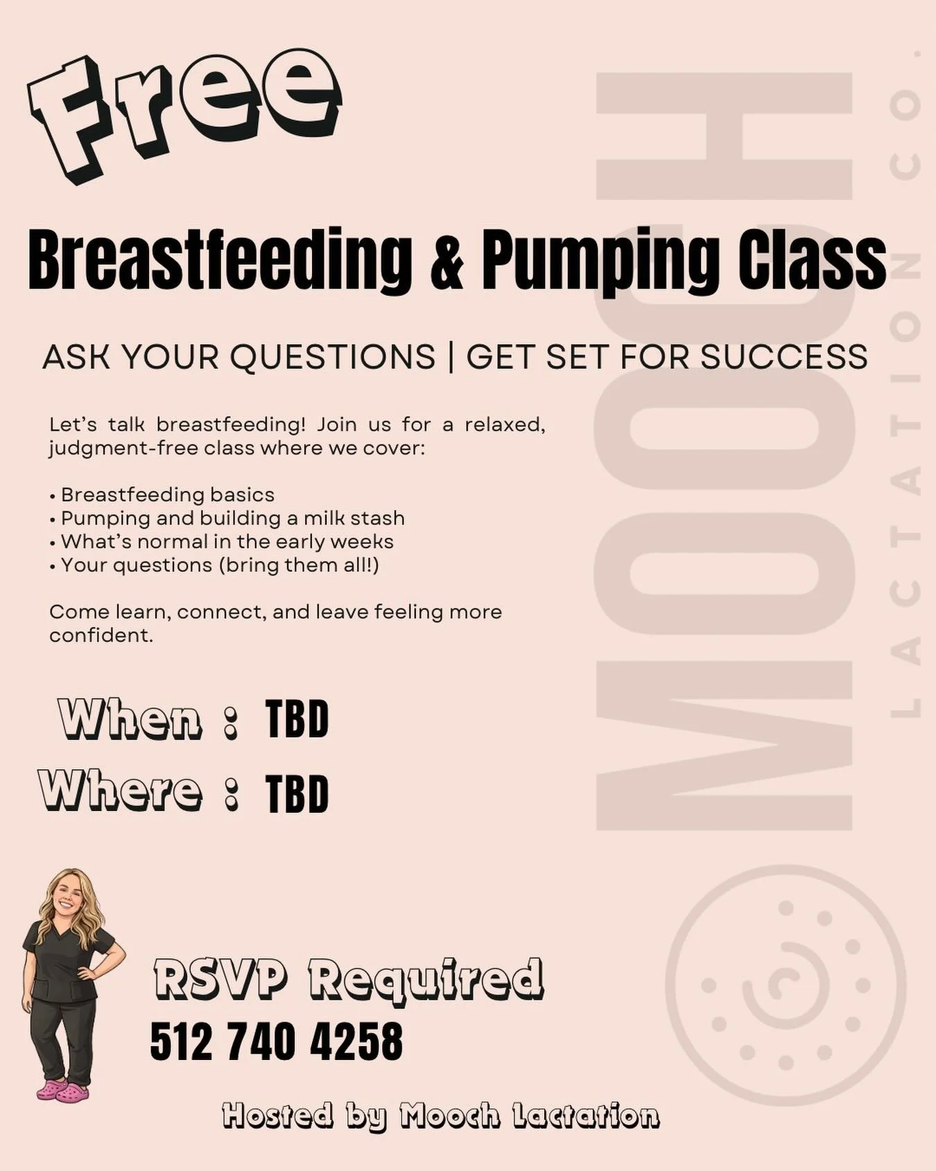 📣Host a Breastfeeding Class for Your Clients

Are you a business in Austin that serves pregnant or postpartum families? Do you work with expecting parents who may benefit from breastfeeding education and support?

Mooch Lactation Company would love 