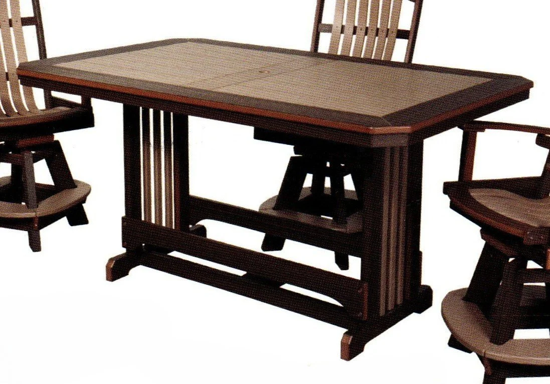 56  44"x72"  counter height  (also available in 44x54, 44x72, and 44x84 and in dining #13 and bar #15 heights)