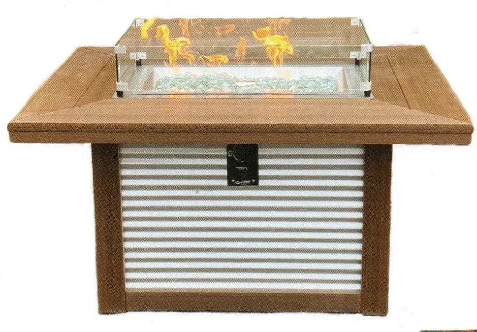 WES1224-M  35"x47" Rectangle, Low  (available with poly or metal side panels and in 35"x64")