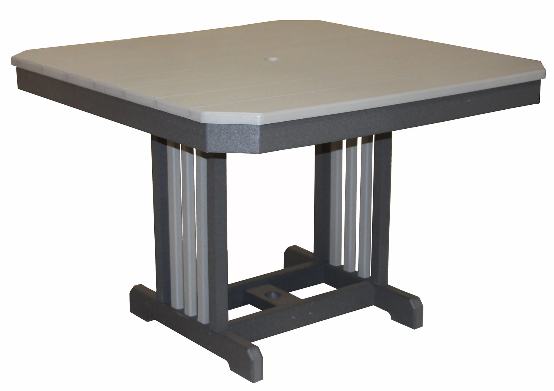 56   44" square, dining height   #13  (also available in 44x54, 44x64, 44x72, and 44x84 and in counter #14 and bar #15 heights)