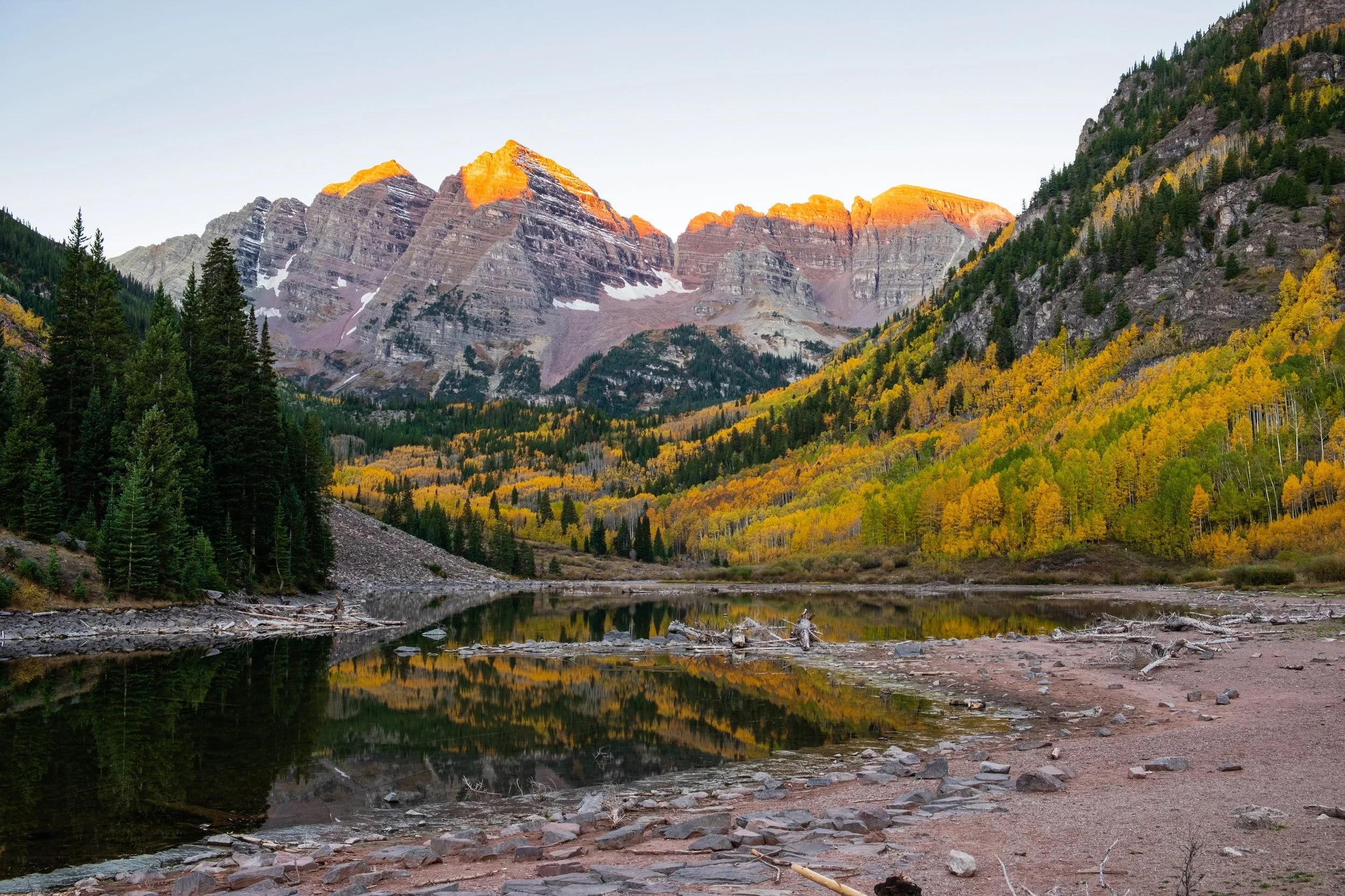 Maroon Bells 2022 sunrise