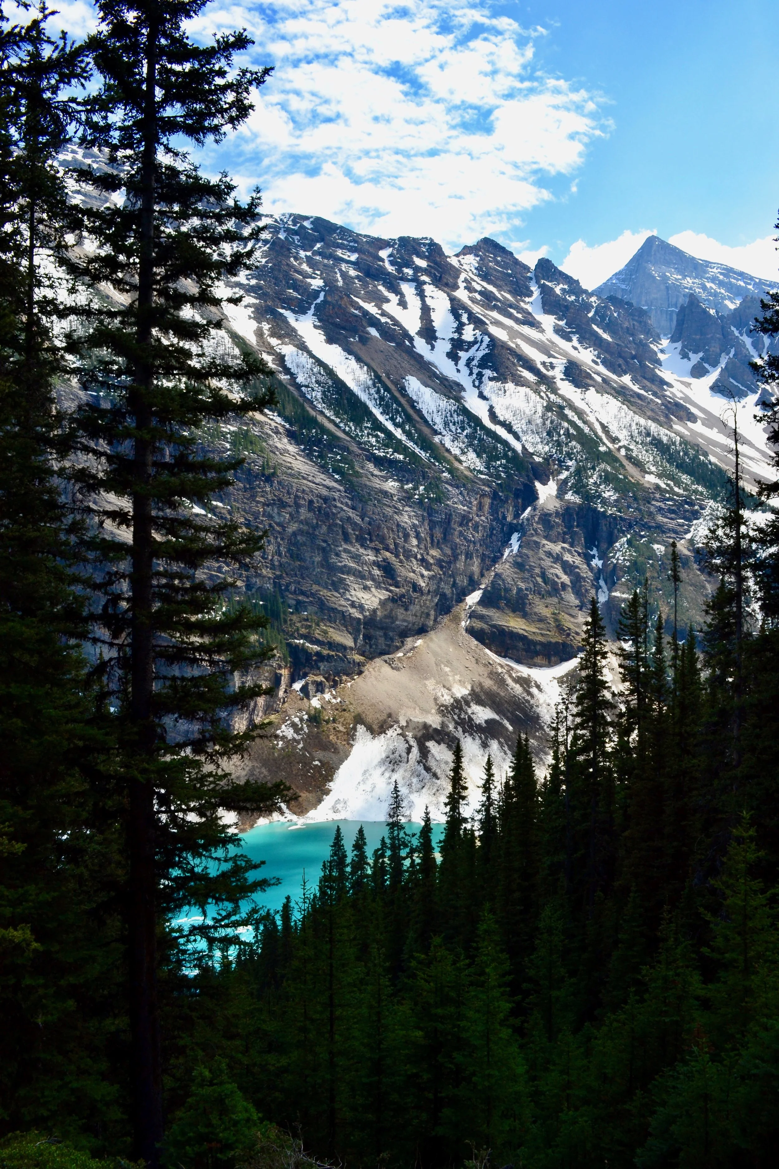 Lake Louise on hike down from Lake Agnes