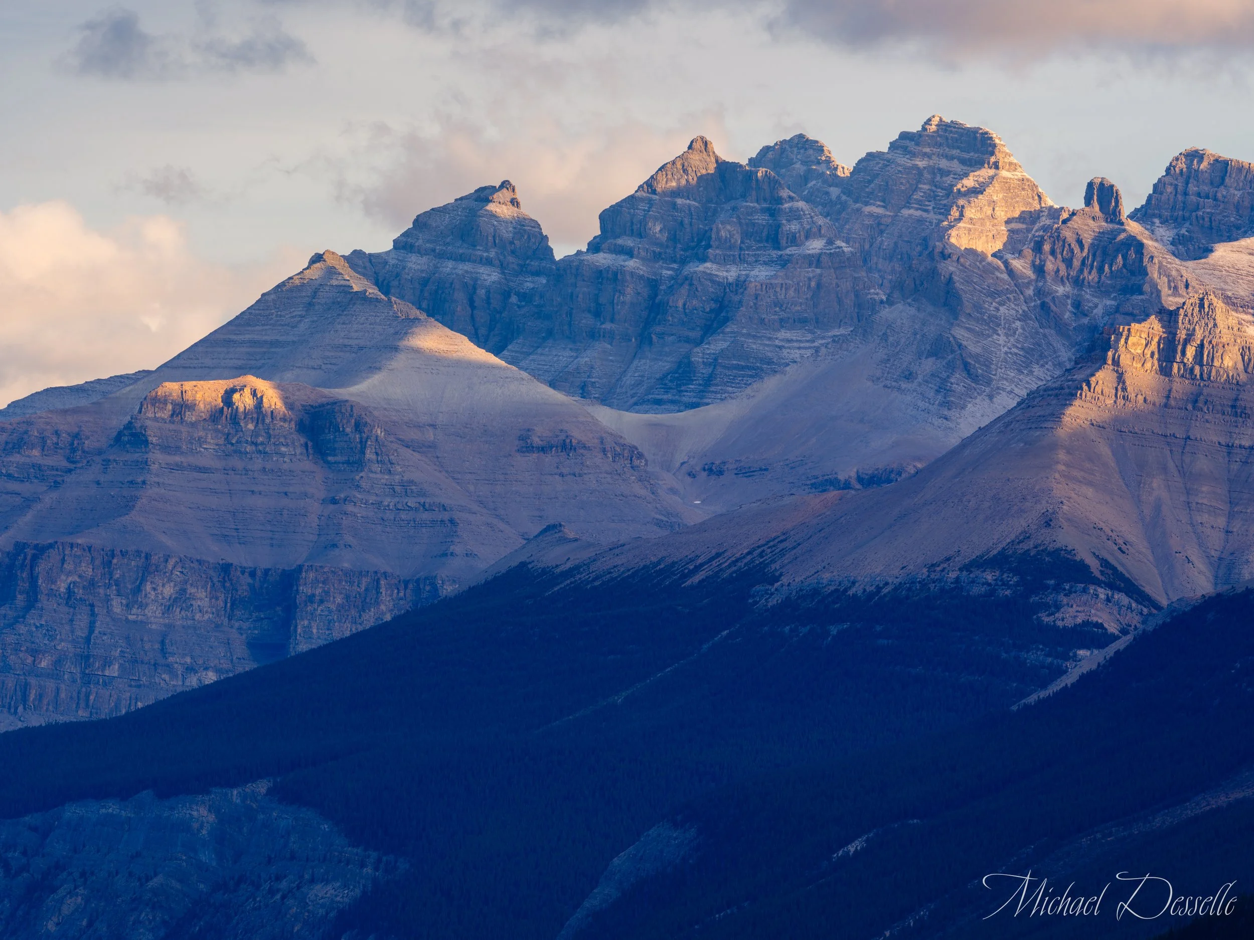 Canadian Rockies from Peyto Lake overlook