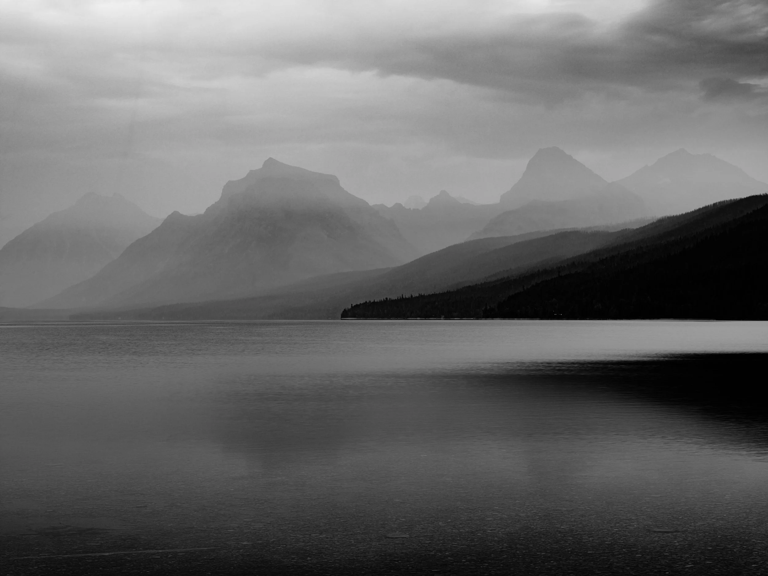 Lake. McDonald enshrouded in wildfire smoke