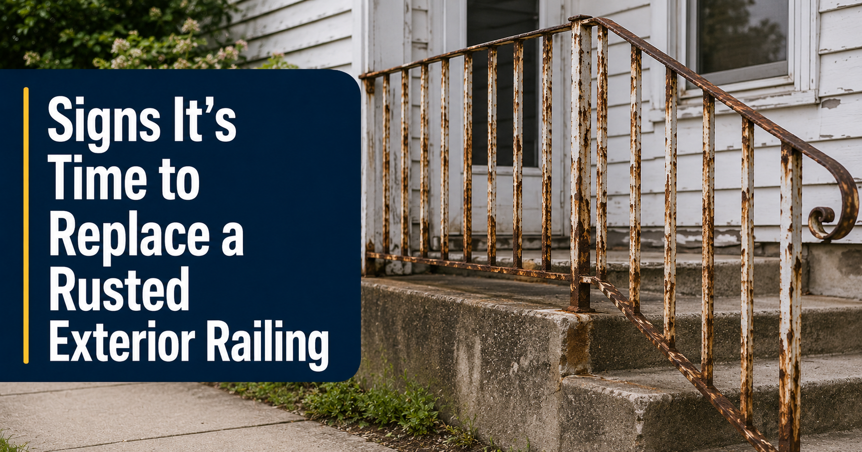 Signs It's Time to Replace a Rusted Exterior Railing