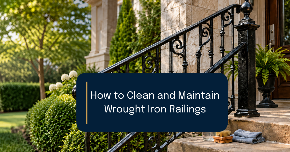 How to Clean and Maintain Wrought Iron Railings
