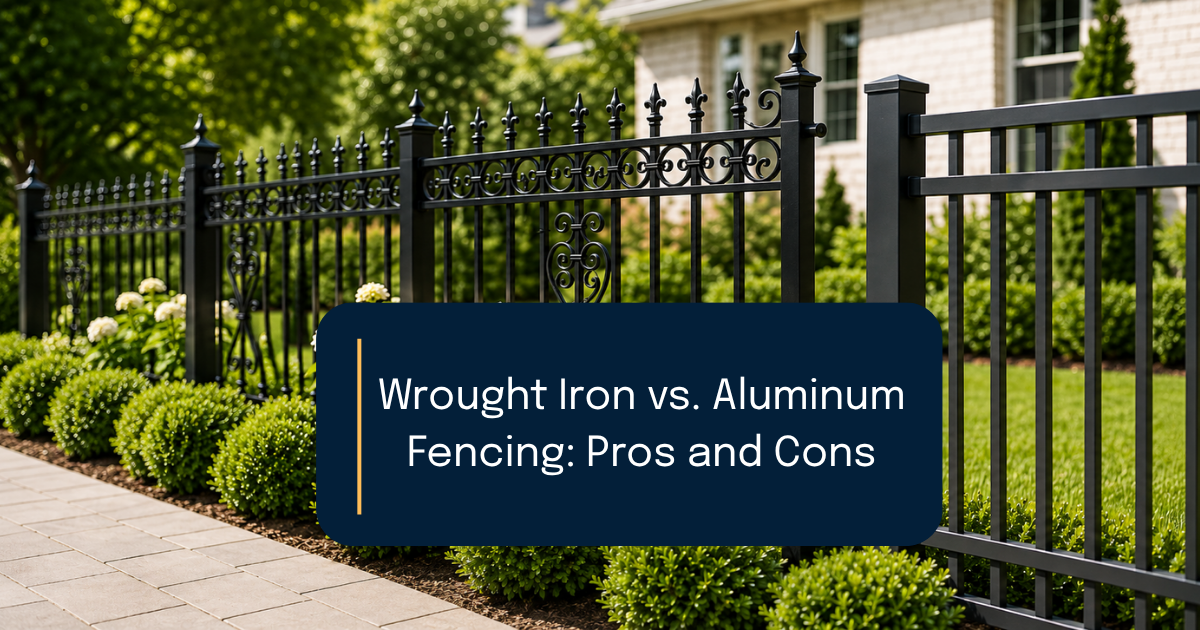 Wrought Iron vs. Aluminum Fencing: Pros and Cons