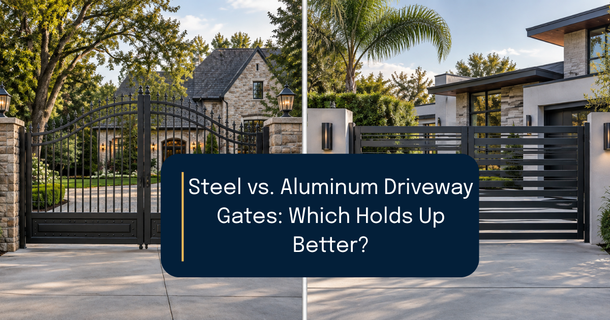 Steel vs. Aluminum Driveway Gates: Which Holds Up Better?