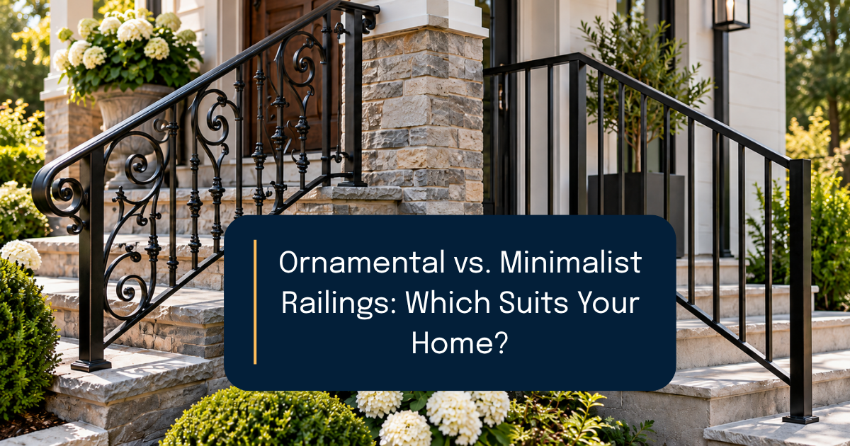 Ornamental vs. Minimalist Railings: Which Suits Your Home?