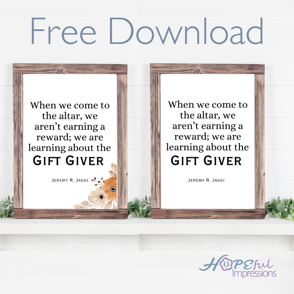 When we come to the Alter