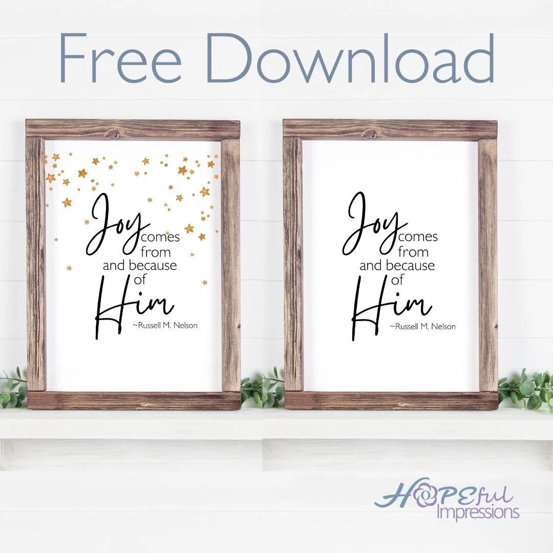 Joy Comes From