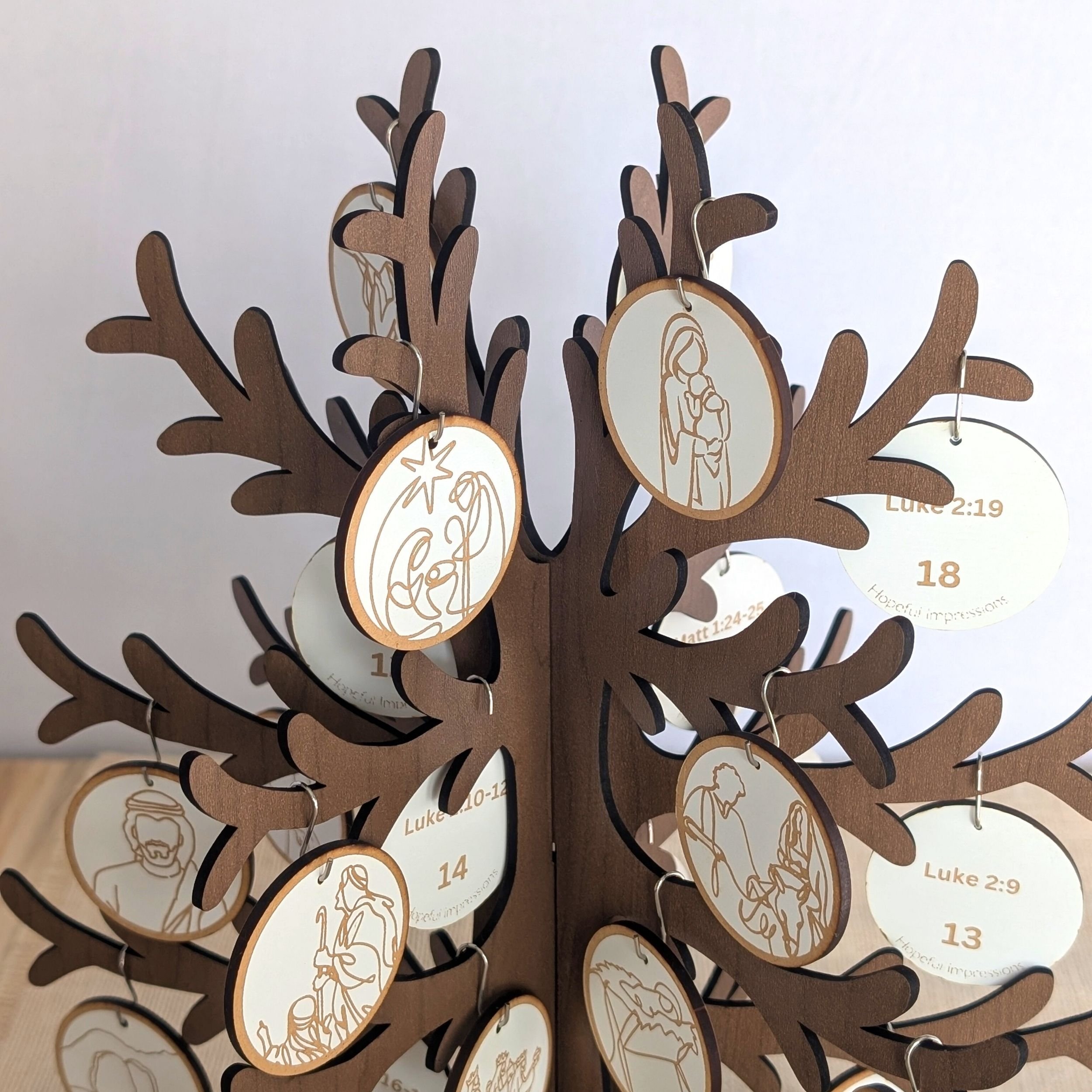 Christmas Advent Tree Set