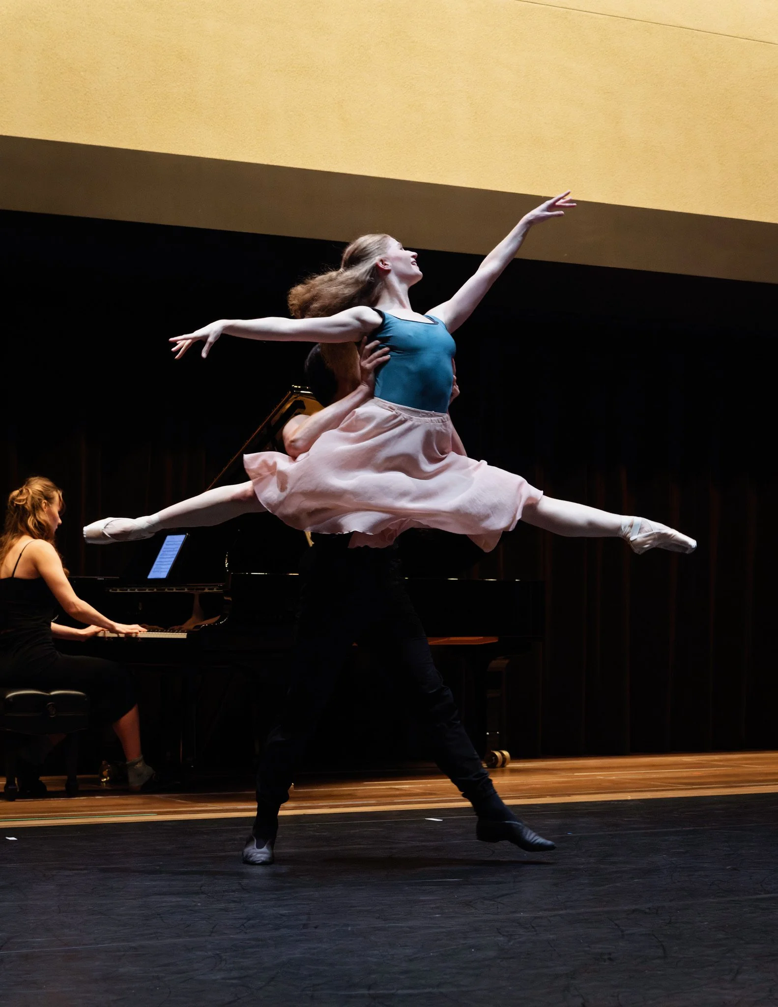 Rehearsal onstage at the Conrad Prebys Performing Arts Center in La Jolla