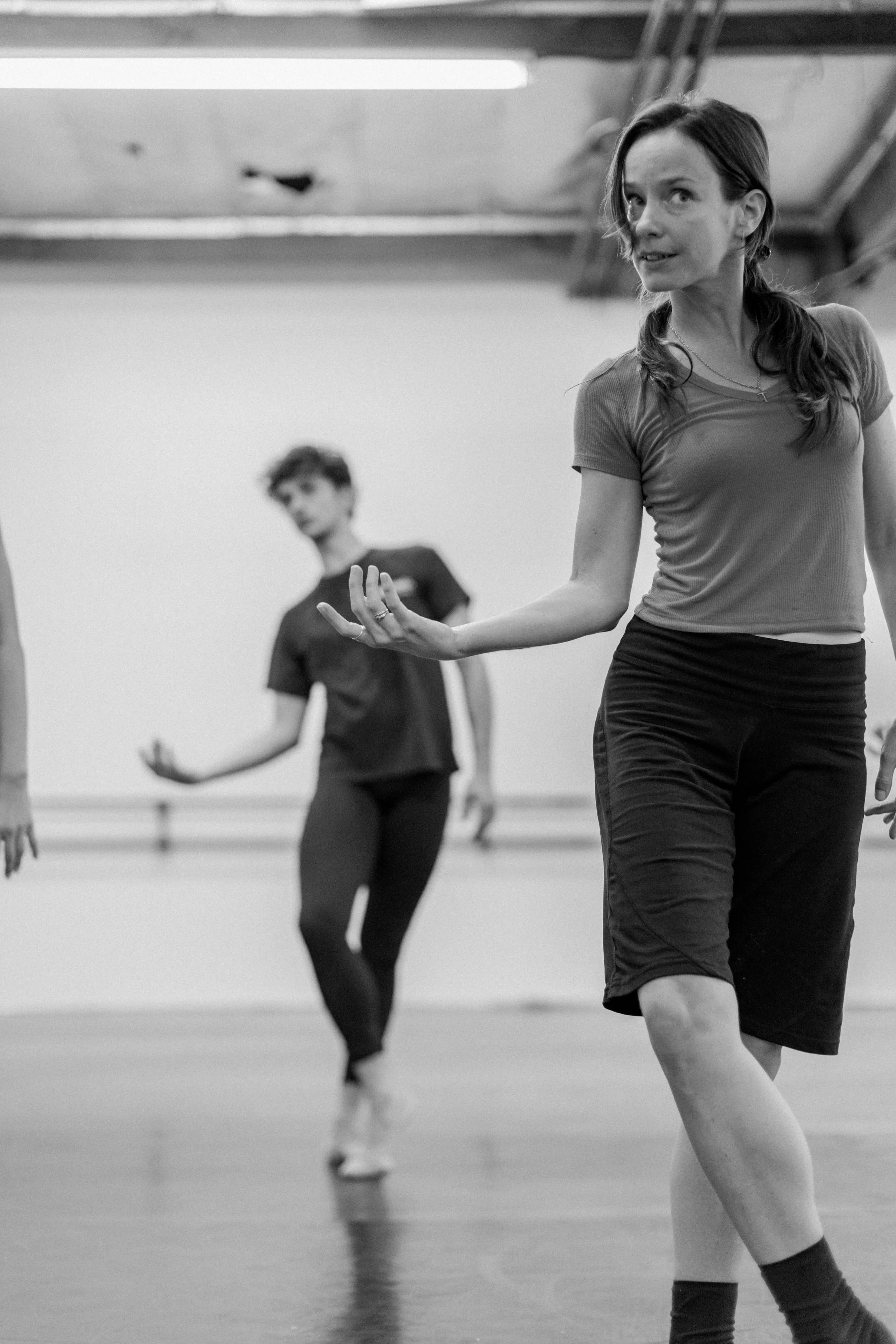 Season 1 in rehearsal with Reka Gyulai for Pointeworks' first commissioned ballet, Off Beat