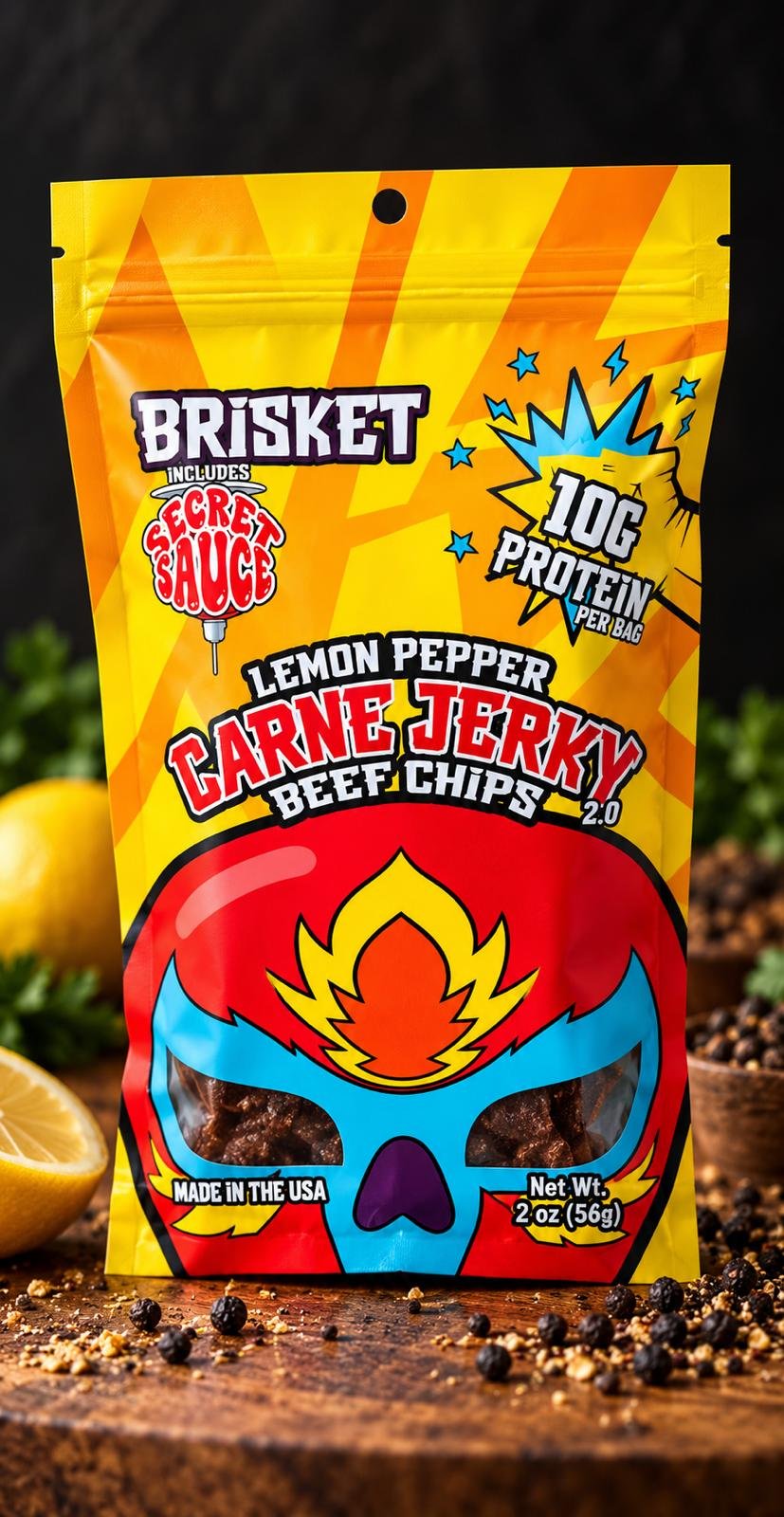Carne Jerky Lemon Pepper