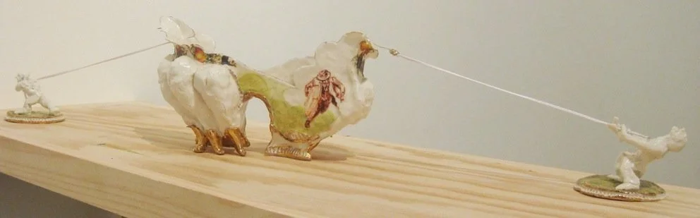 David Ray Ceramics - 'Tug of War'  2010.  
Held in UQ Art Museum Collection.